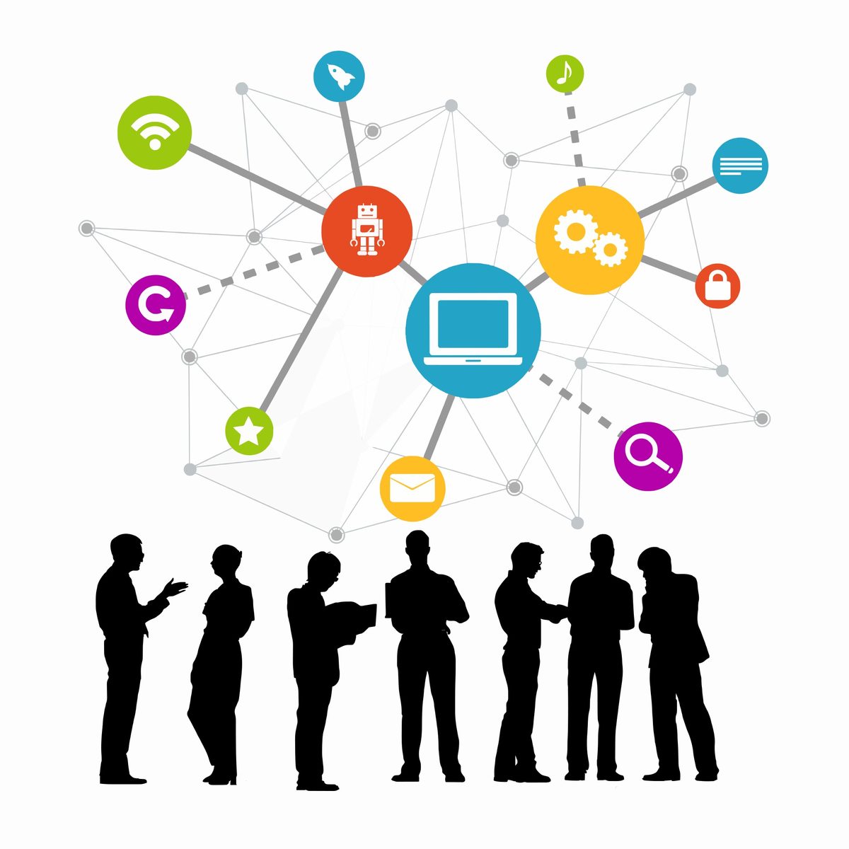 Business meeting illustration